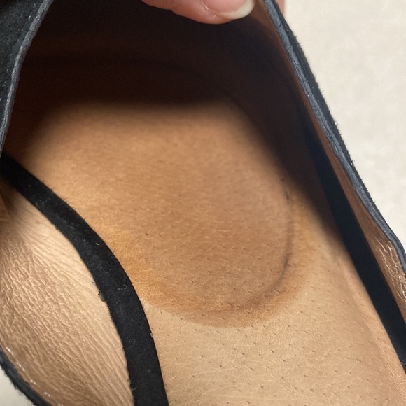 Madewell Remi Black Suede Leather Flats Mules Size 9 - Picture 11 of 12